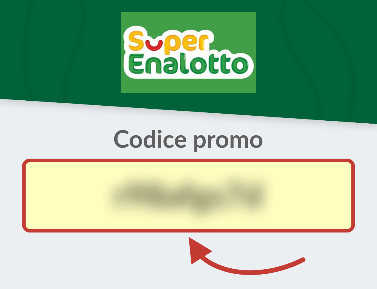 Codice Promozionale Superenalotto