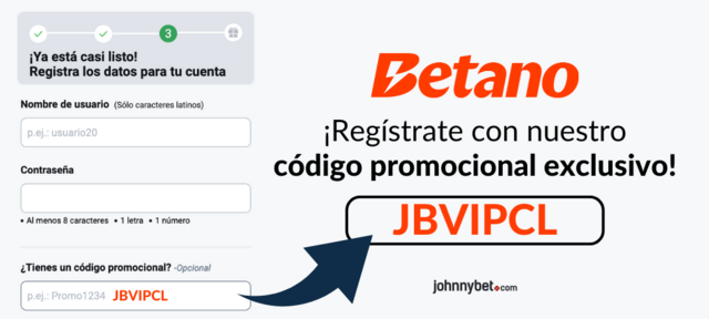 Betano código promocional Chile 2025
