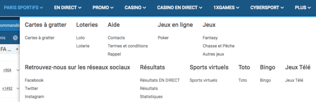 Jouer sur 1XBET